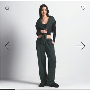 SKIMS Cotton Fleece classic straight leg pant